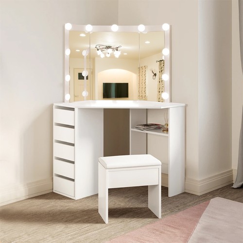 Corner vanity makeup dressing - corner,
