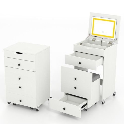 Compact dressing table with - table,