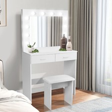Dressing Table Set with Stool
