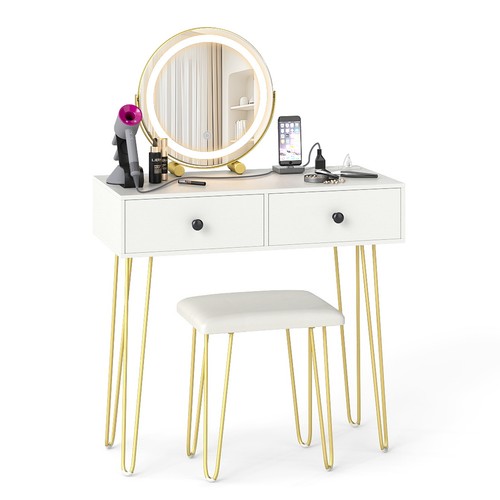 Costway makeup dressing table - costway,