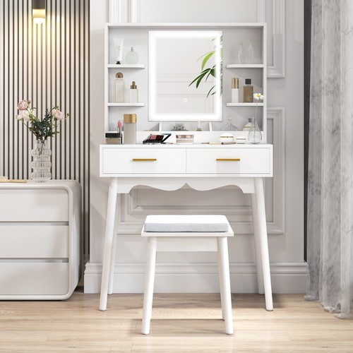Homcom dressing table with - dressing,