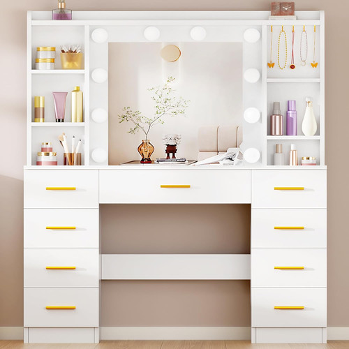 Anwbroad dressing table with - dressing,
