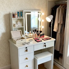 Modern White Dressing Table