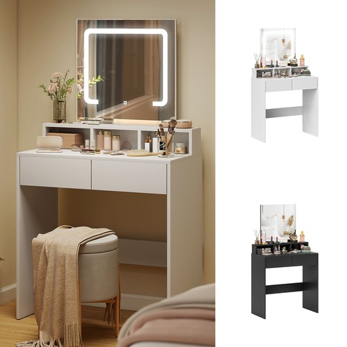 Vanity desk with - mirror, and