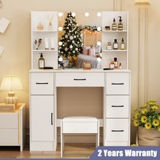 White Dressing Table with 10
