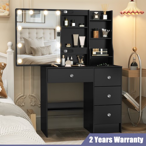 Black drawers vanity - drawers,
