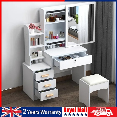 Large vanity desk with mirror - large,