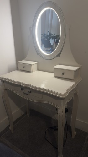 White dressing table - white, with