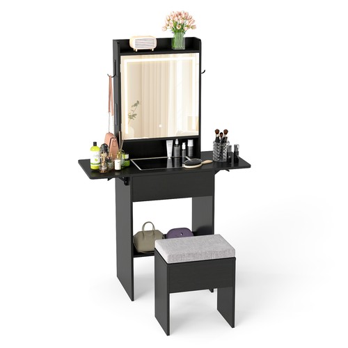 Small vanity desk with mirror - vanity,