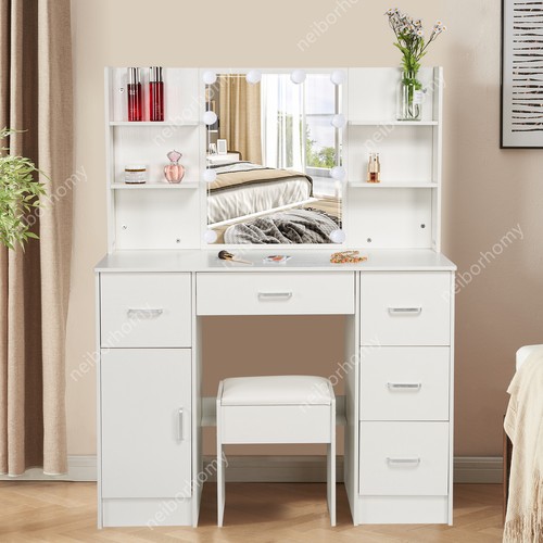 Dressing table with led - table,