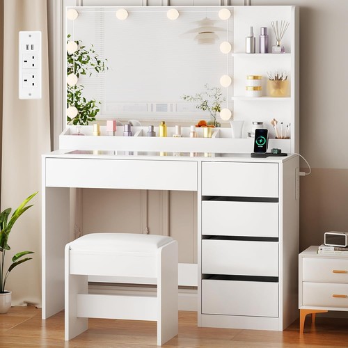 Dressing table with large - with,